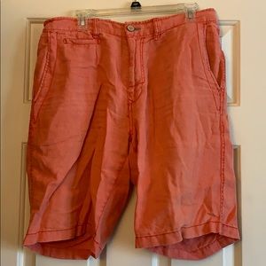 Tommy Bahama Salmon Colored Linen Relax Shorts